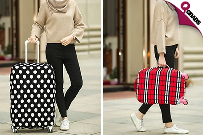 From QR39 Protect your baggage with Stretchable Luggage Covers - choose from Four Designs & Three Sizes! (Up to QR135 Value)